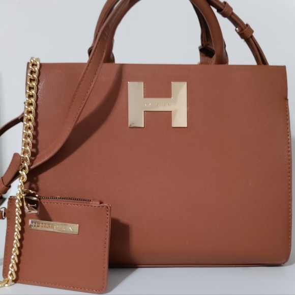 H by Halston Handbags - HALSTON Satchel Crossbody Bag